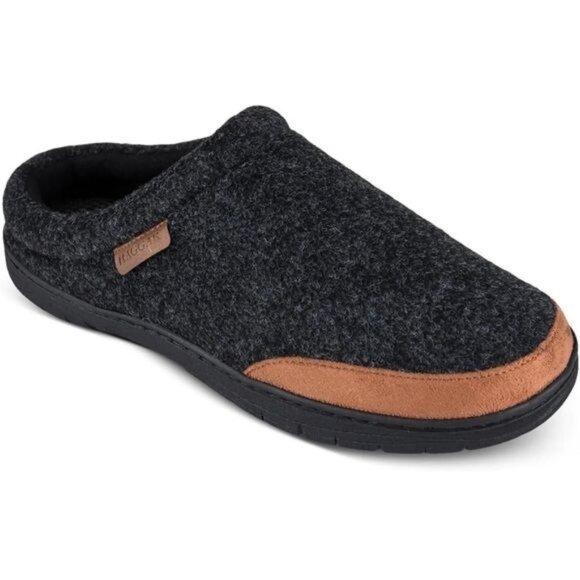 Haggar Mens Faux Trim Slip On Slide Slippers XL (11-12) - Picture 1 of 8